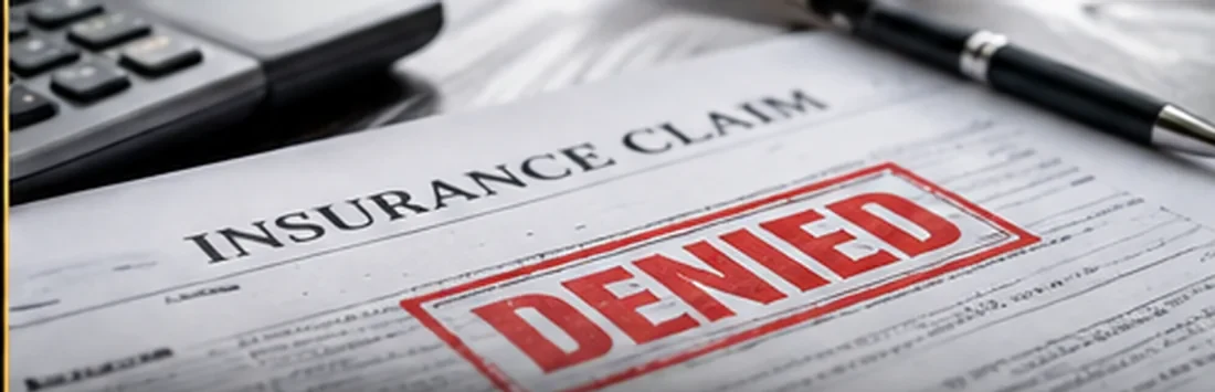 Insurance claim paperwork under review